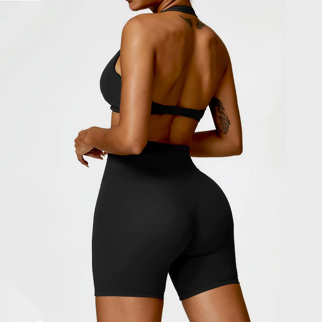 Burgu Bra Biker Şort Takım