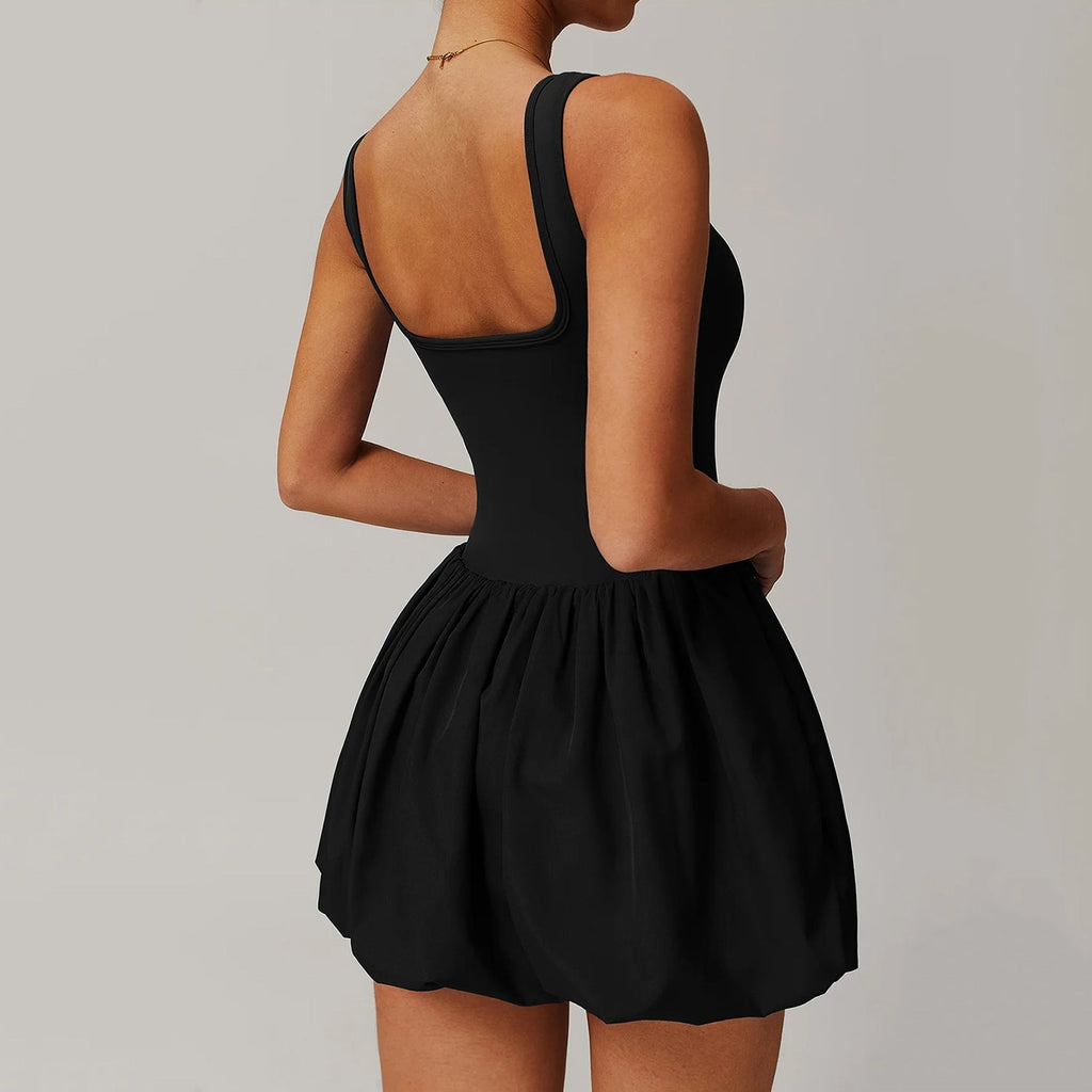 Askılı Balon Elbise Tulum