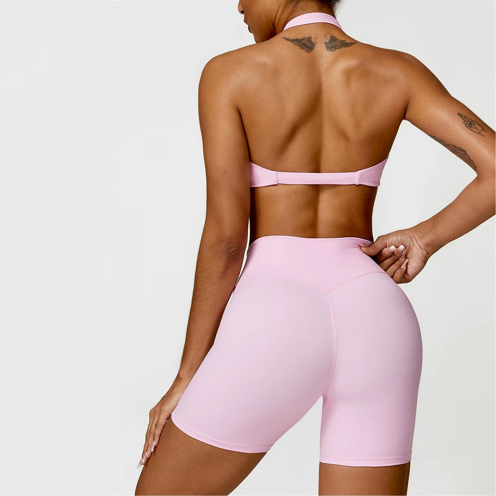 Burgu Bra Biker Şort Takım