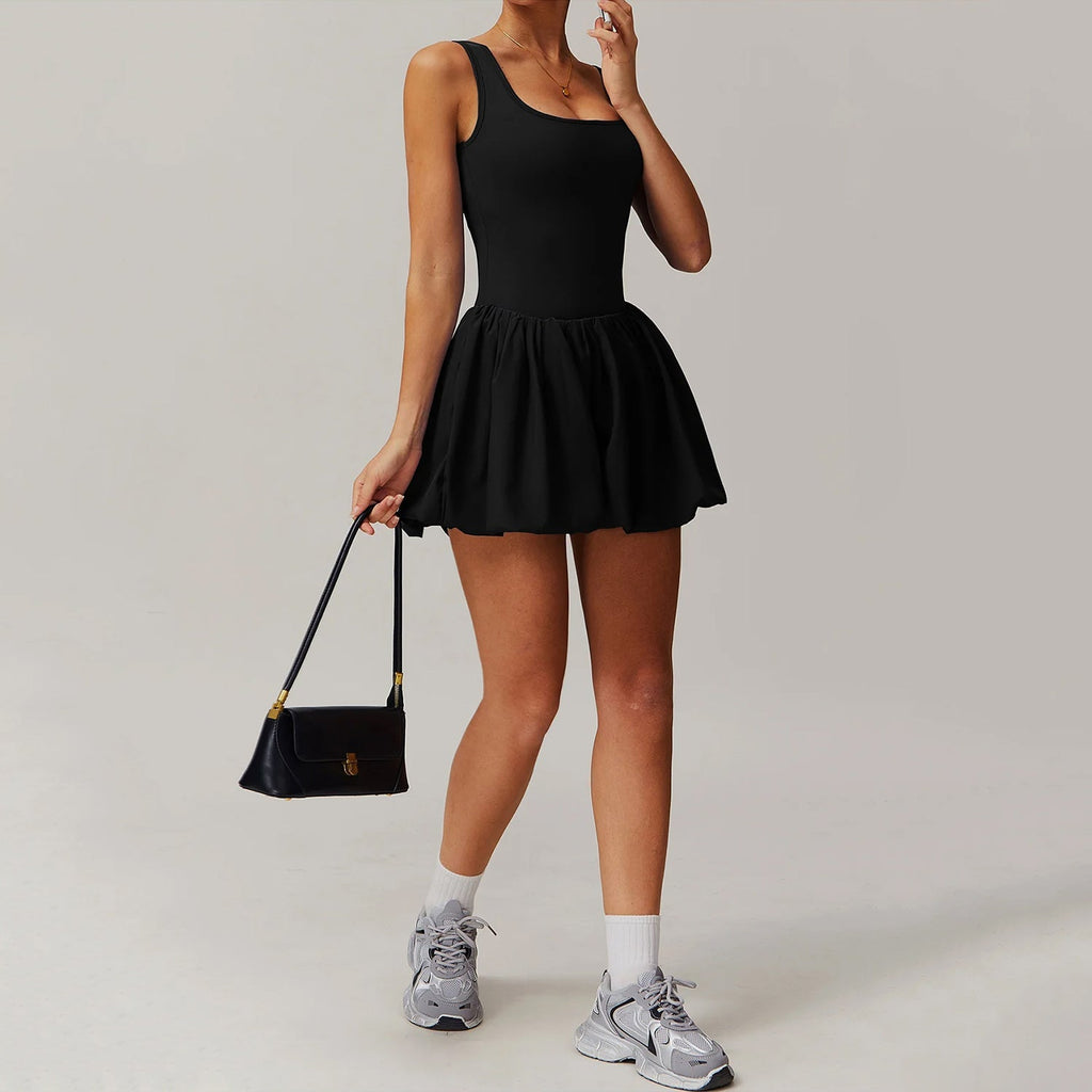 Askılı Balon Elbise Tulum