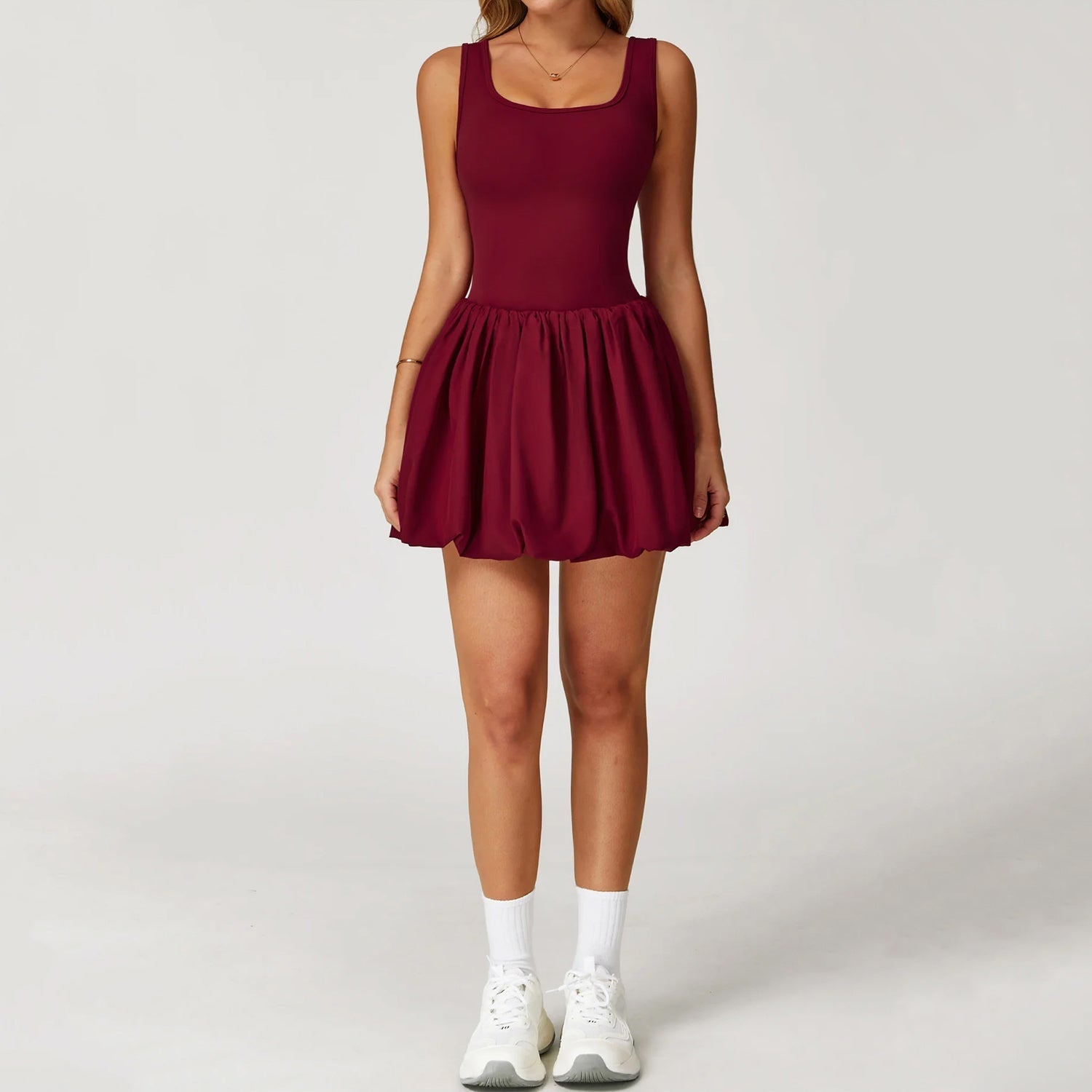 Askılı Balon Elbise Tulum