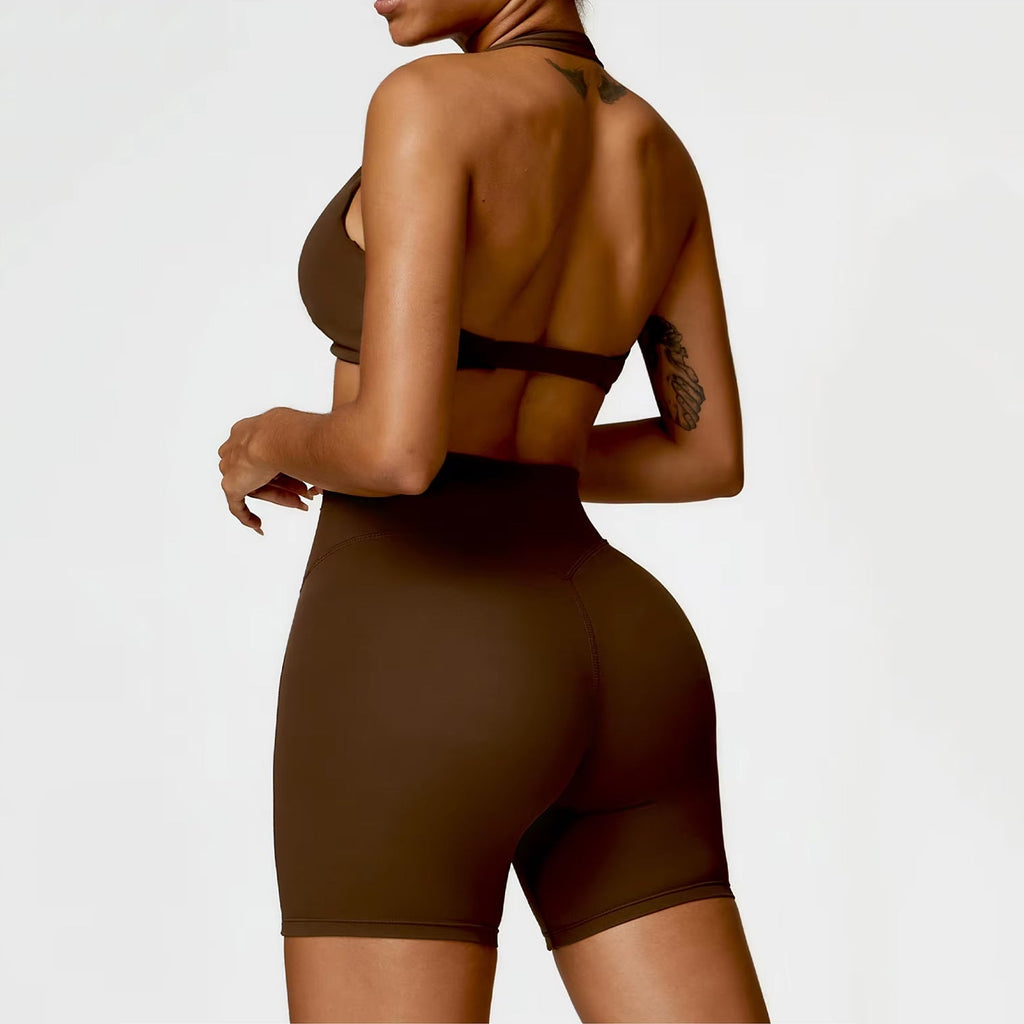 Burgu Bra Biker Şort Takım