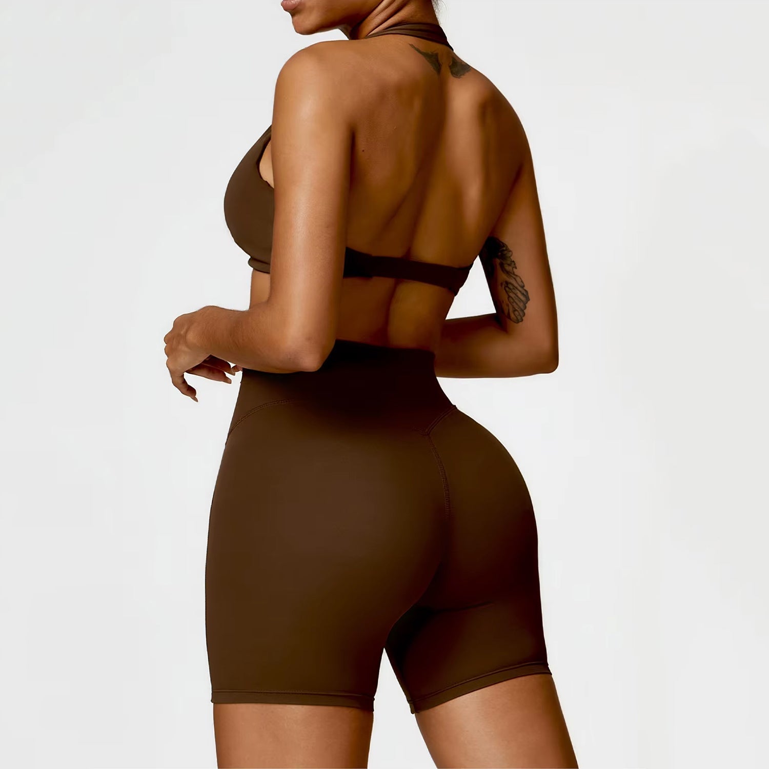 Burgu Bra Biker Şort Takım