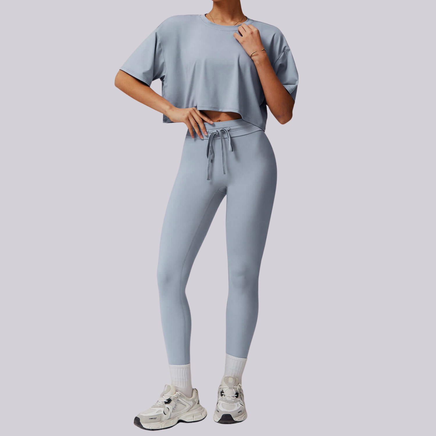 Gök Mavisi Crop Takım