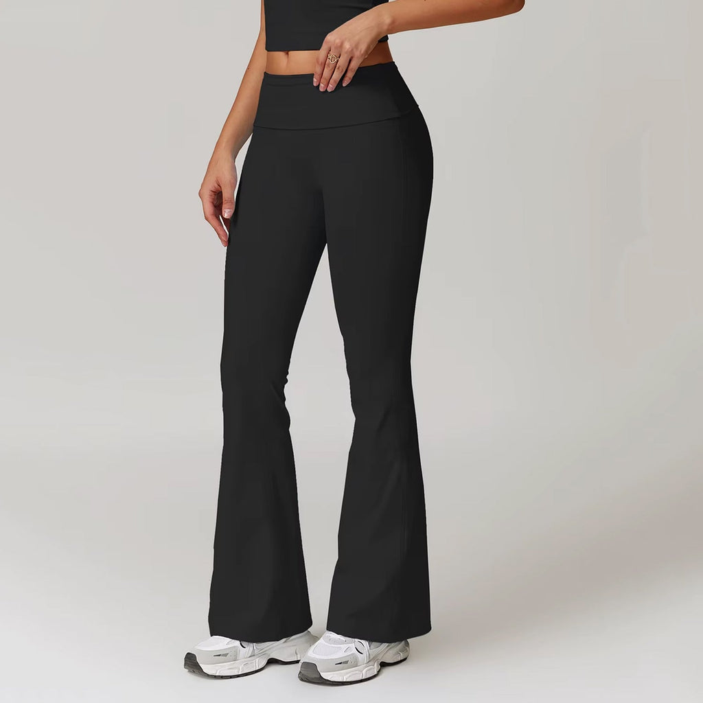 Çift Kat Bel Detaylı Flare