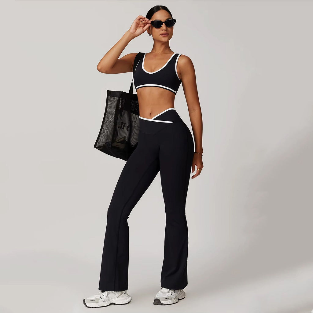 Çizgi Detaylı Flare Takım