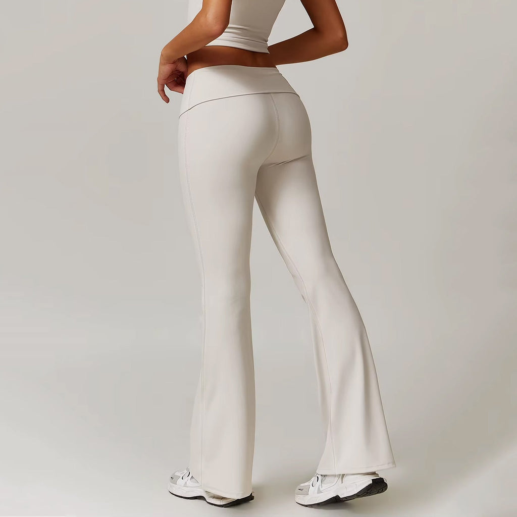 Çift Kat Bel Detaylı Flare