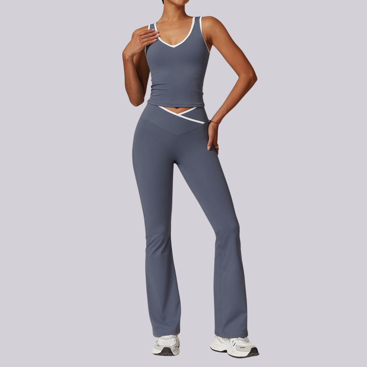 Flow Line Crop & Flare Tayt Takım