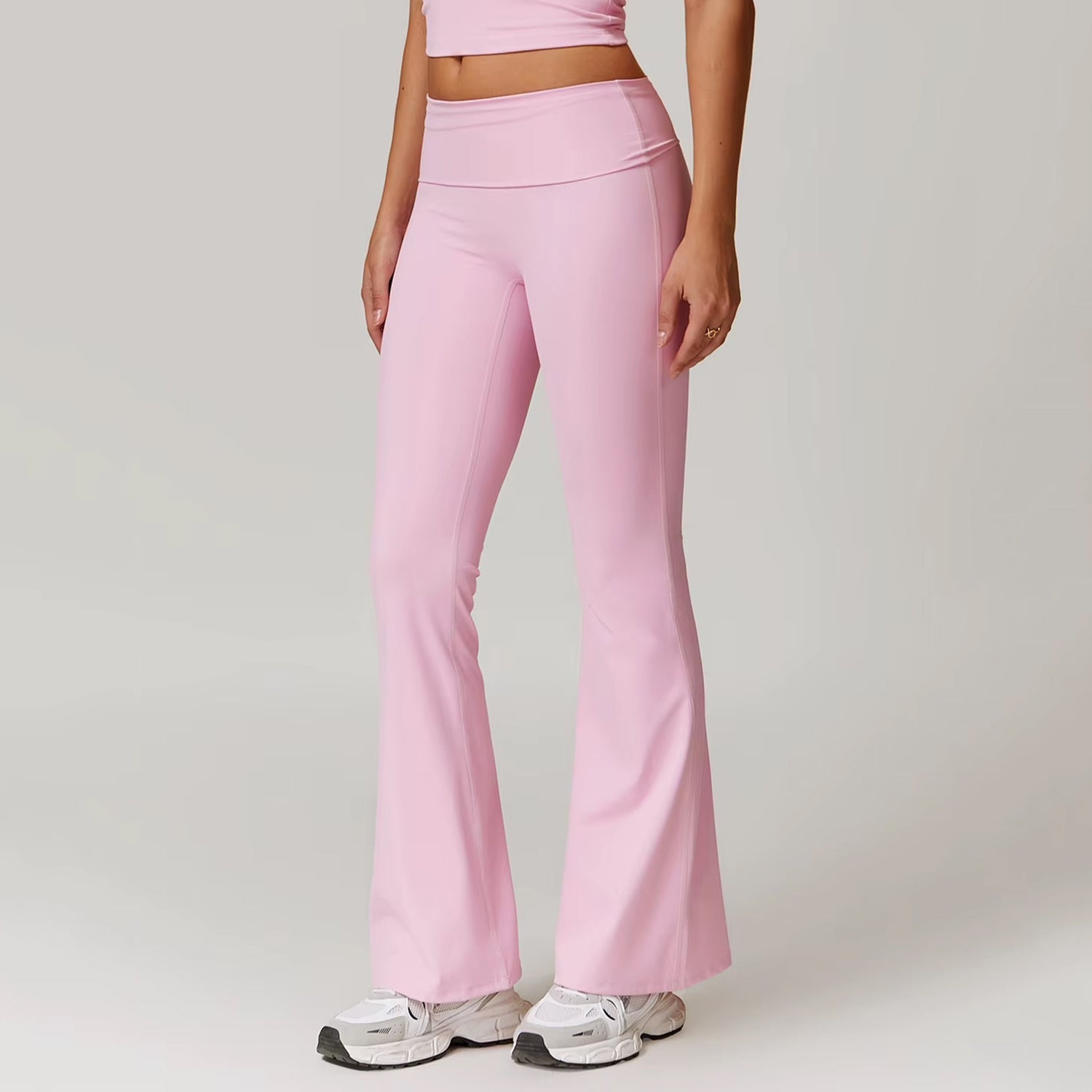 Çift Kat Bel Detaylı Flare