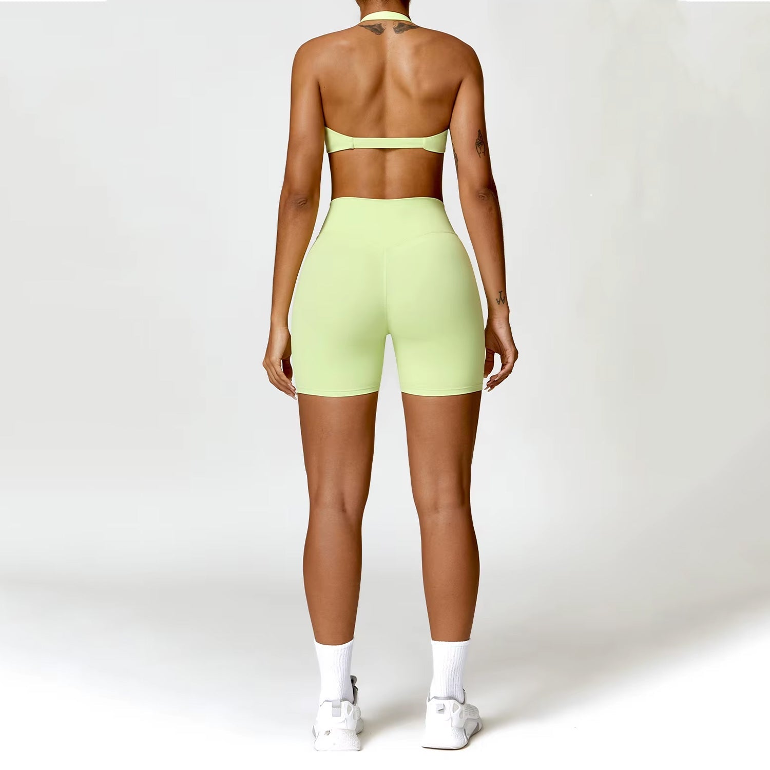 Burgu Bra Biker Şort Takım