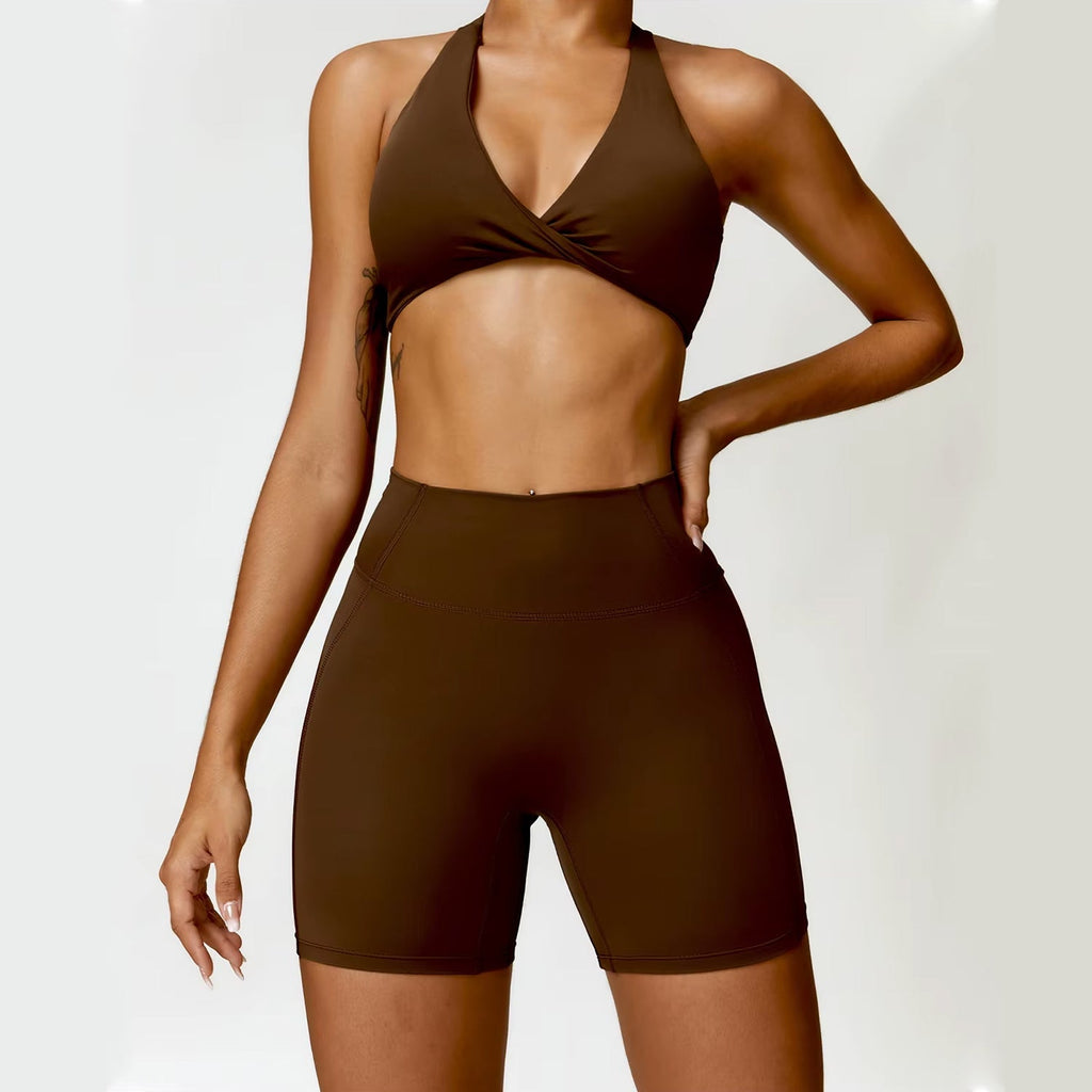 Burgu Bra Biker Şort Takım