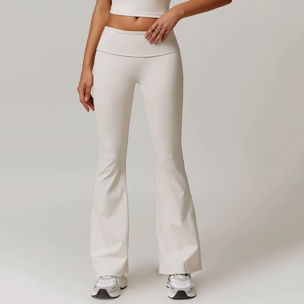 Çift Kat Bel Detaylı Flare