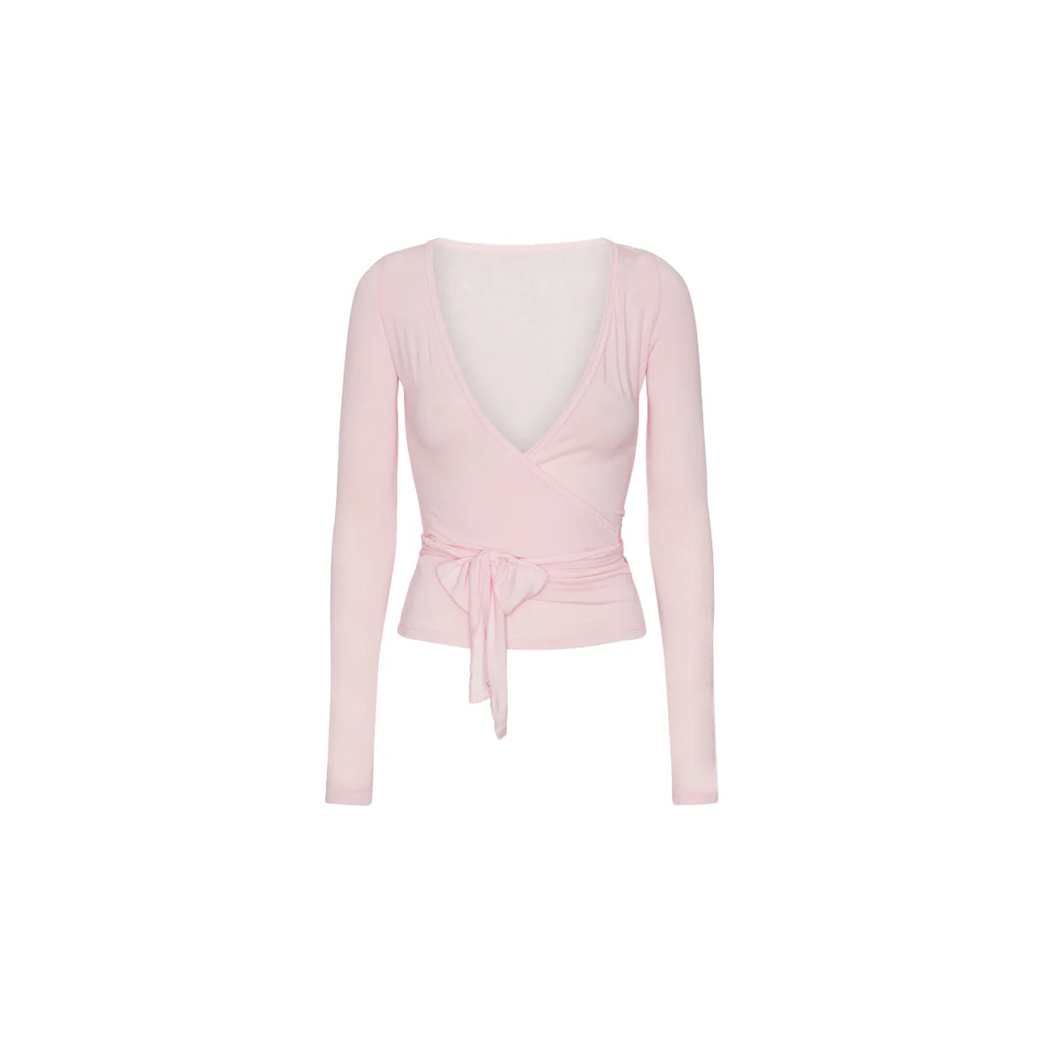 Belden Bağlamalı Kruvaze Balerin Bluz