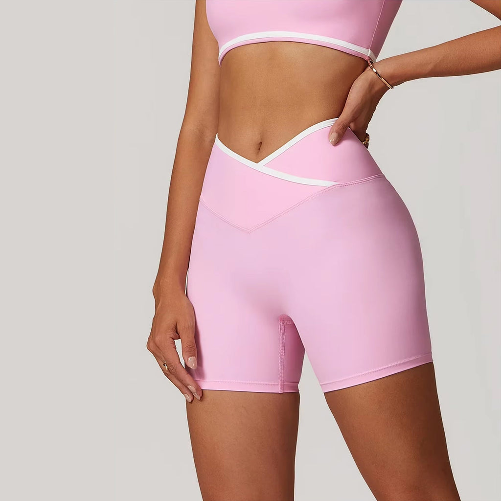 Çizgi Detaylı Biker Şort